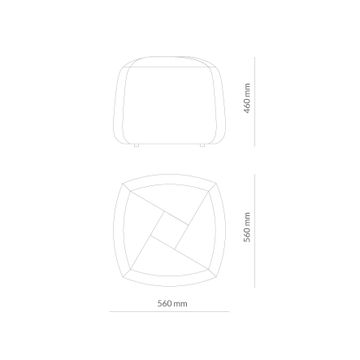 Atoll Pouf by Capdell - view 4