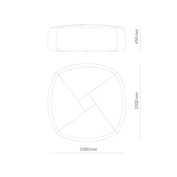 Atoll Pouf by Capdell - view 3
