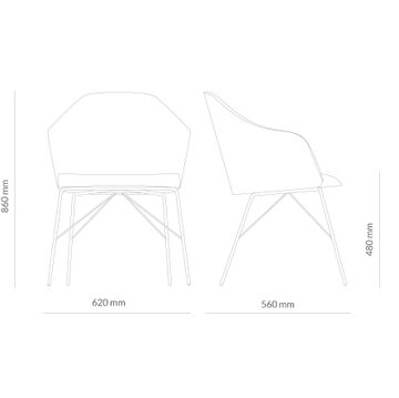 Helium Tensor Armchair by Capdell - view 2