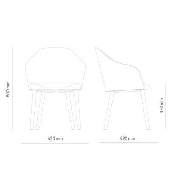 Helium Patas Armchair by Capdell - view 3