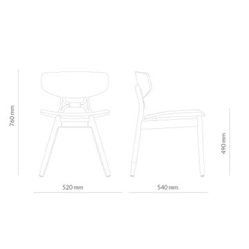 Eco Tapizada Chair by Capdell - view 4