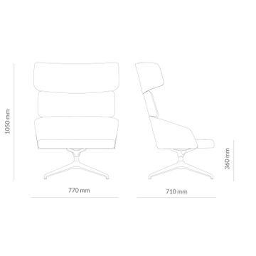 Concord Relax Armchair by Capdell - view 2