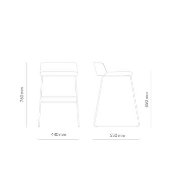 Concord Bajo Stool by Capdell - view 5