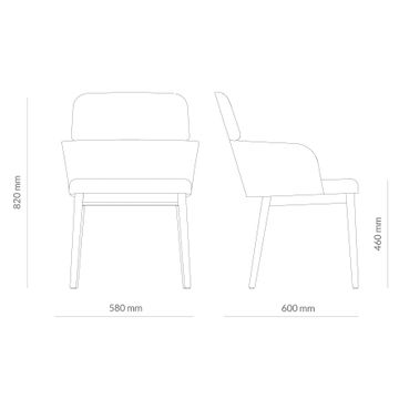 Concord De Madera Con Brazos Chair by Capdell - view 5