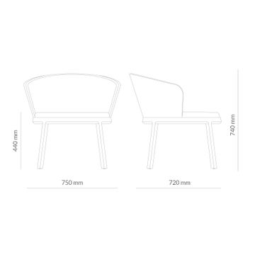 Aro Semitapizada Armchair by Capdell - view 6
