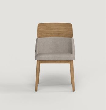 Concord Semitapizada Patas Madera Chair by Capdell - view 2