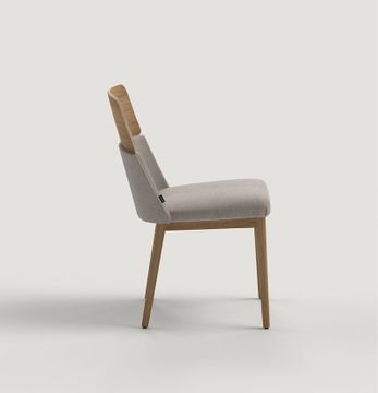 Concord Semitapizada Patas Madera Chair by Capdell - view 3