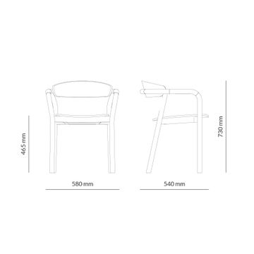 Cécile Metal Armchair by Capdell - view 2