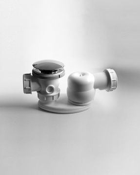 Siphoned drain with automatic pop-up drain by Devon&Devon - view 2