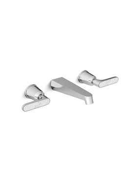 Twenties Basin wall mixer  - Bianco Carrara by Devon&Devon - view 2