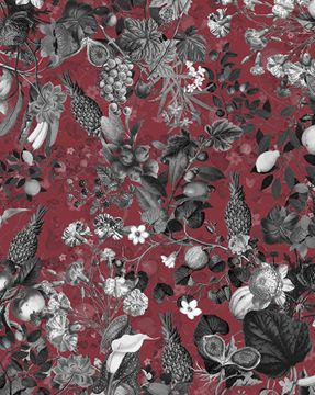 Botanica Wine Wallpaper by Devon&Devon - view 2