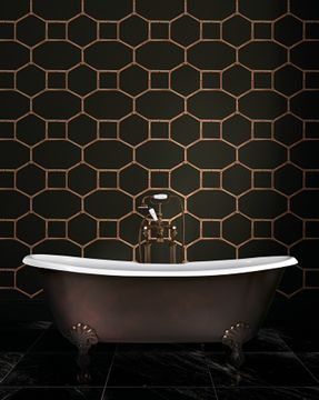 Admiral Copper Effect Bathtub by Devon&Devon - view 3