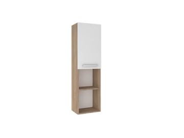 Mare Tall Cabinet White/Oak (Left) by Kale - view 5