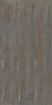 Metalix Glossy Antracite Geometrik Decor 40x80 by Kale - view 2