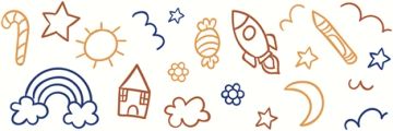 Miniatile Glossy Blue Red Mix Kids Joy Wall Tile 10x30 by Kale - view 7