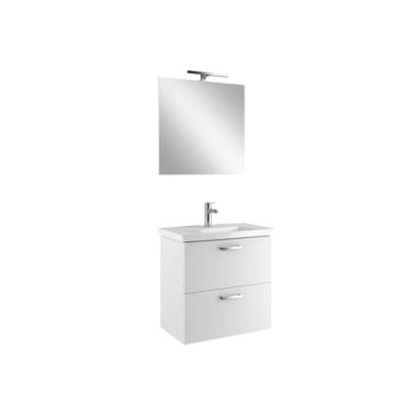 Noa Lavabo Dolabı 2 Çekmeceli Beyaz 65 Cm Lavabolu by Kale - view 2