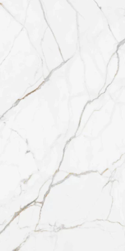 Calacatta Unique Glossy Kalesinterflex Porcelain Slab 162x323 by Kale - view 2