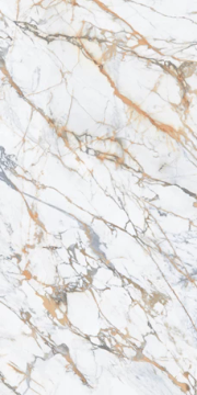 Calacatta Macchia Matte Kalesinterflex Porcelain Slab 162x323 by Kale - view 2