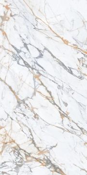 Calacatta Macchia Glossy Kalesinterflex Porcelain Slab 162x323 by Kale - view 2