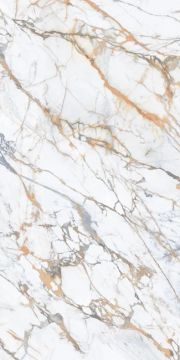 Calacatta Macchia Glossy Kalesinterflex Porcelain Slab 162x323 by Kale - view 6
