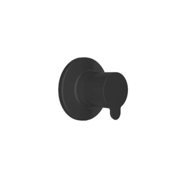 D100 Built-In Stop Valve 90° Matte Black by Kale - view 2