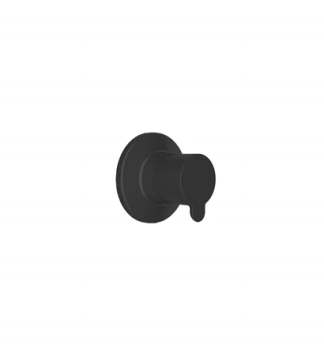 D100 Built-In Stop Valve 90° Matte Black by Kale - view 3