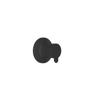 D100 Built-In Stop Valve 90° Matte Black by Kale - view 4