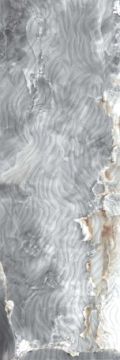 Galleria Vittorio Grey Polished Wall Tile 40x120 by Kale - view 5