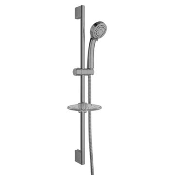 Rain S110 Hand Shower Set With Slide Rail 3F Brushed Nickel by Kale - view 2