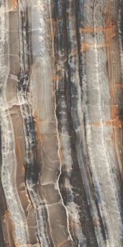 Royal Marbles Polished Onyx Rainbow Dark Porcelain Tile 60x120 by Kale - view 2