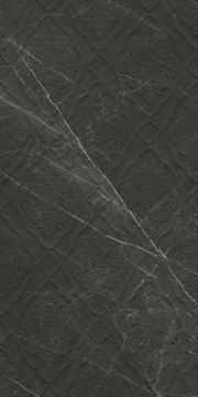 Sandra Glossy Black Damask Decor 40x80 by Kale - view 3