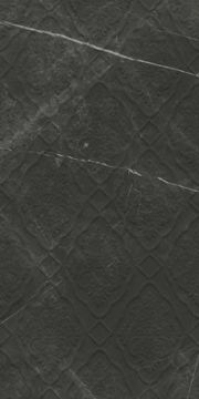 Sandra Glossy Black Damask Decor 40x80 by Kale - view 5