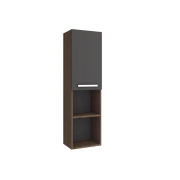 Trevi Tall Cabinet Anthracite/Walnut (Left) by Kale - view 8