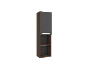 Trevi Tall Cabinet Anthracite/Walnut (Left) by Kale - view 6