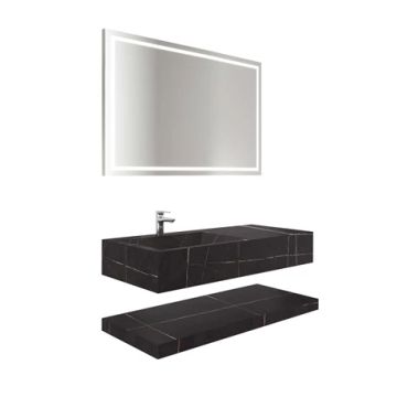 Uniq K1 Single Washbasin Sahara Brown 120 Cm by Kale - view 2