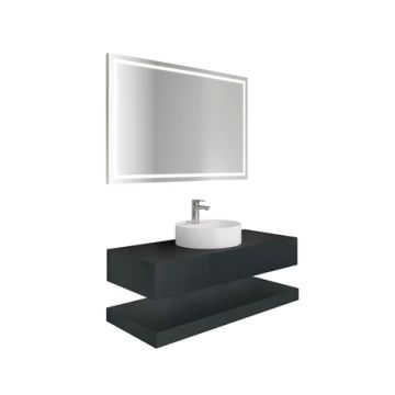 Uniq K2 Countertop Single Basin Ocean Black 120 Cm by Kale - view 2