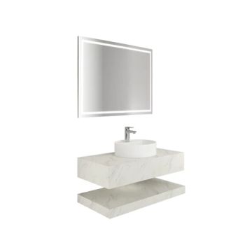 Uniq K2 Countertop Single Basin Palissandro 100 Cm by Kale - view 2