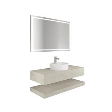 Uniq K2 Countertop Single Basin Uptown Light 120 Cm by Kale - view 2