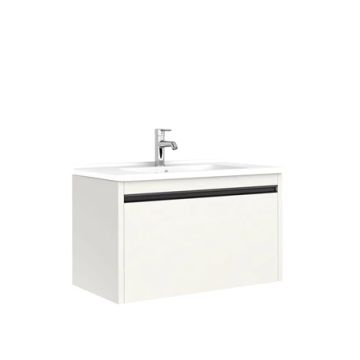 Vista 100 Cm Zero 2.0 Shelf Compatible With Washbasin Cabinet Matte White With Washbasin by Kale - view 2