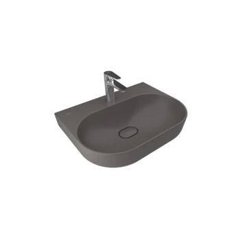 Zero 2.0 Oval Washbasin Matte Anthracite Grey 60X45 Cm by Kale - view 2