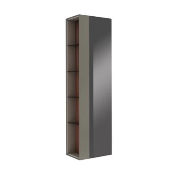 Zero 2.0 Tall Cabinet Anthracite/Walnut 50 Cm by Kale - view 2