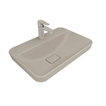Zero 2.0 Semi Recessed Rectangular Washbasin Matte Mink 60X40 Cm by Kale - view 5