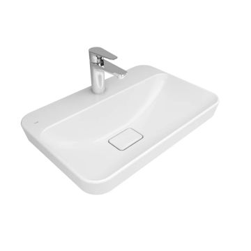 Zero 2.0 Semi Recessed Rectangular Washbasin 60X40 Cm by Kale - view 4