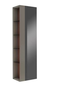 Zero 2.0 Tall Cabinet Anthracite/Walnut 50 Cm by Kale - view 6