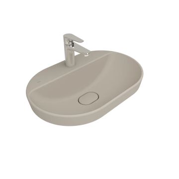 Zero 2.0 Semi Recessed Oval Washbasin Matte Mink 60X40 Cm by Kale - view 4