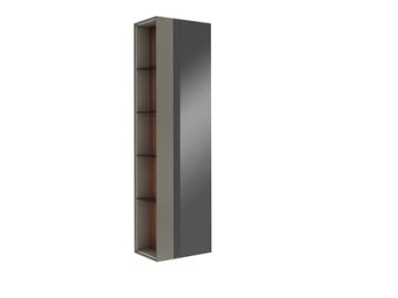 Zero 2.0 Tall Cabinet Anthracite/Walnut 50 Cm by Kale - view 3