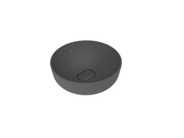 Zero 2.0 Round Bowl Washbasin Matte Anthracite Grey 40X40 Cm by Kale - view 3