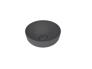 Zero 2.0 Round Bowl Washbasin Matte Anthracite Grey 40X40 Cm by Kale - view 4
