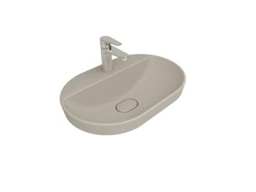 Zero 2.0 Semi Recessed Oval Washbasin Matte Mink 60X40 Cm by Kale - view 5