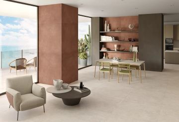 DISTRICT IVORY - Porcelain stoneware wall/floor tiles with concrete effect by CERAMICHE KEOPE